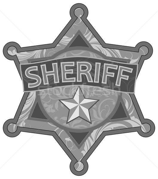 шериф звездой иллюстрация полезный дизайнера работу Сток-фото © kjolak