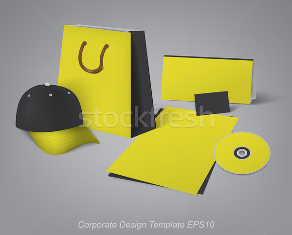 corporate design template Stock photo © kjolak