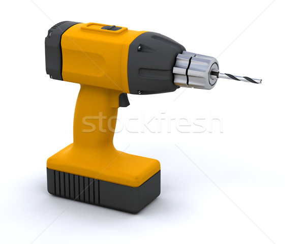 Stock photo: power drill
