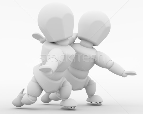 Stock photo: figure skaters