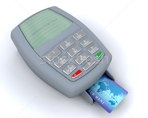 Credit card machine Stock photo © kjpargeter