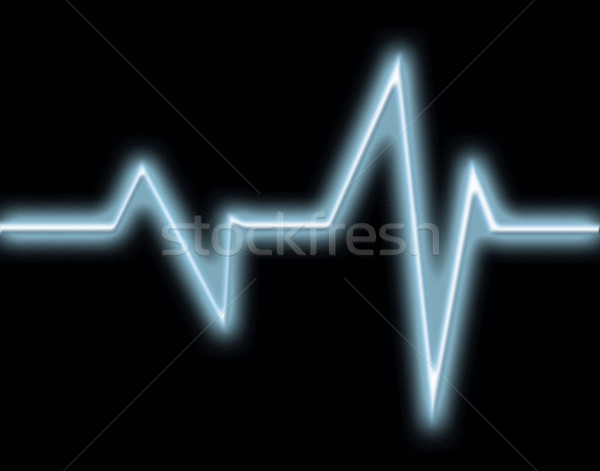 Bicie serca monitor serca tle radio fali Zdjęcia stock © kjpargeter