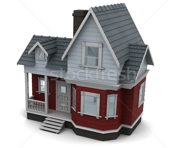 Stock photo: traditional timber house