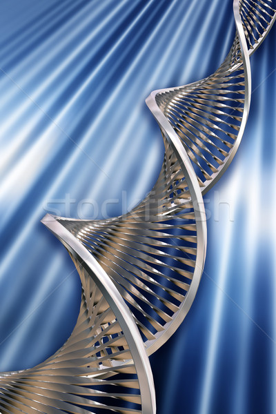 Stockfoto: Dna · 3d · render · medische · technologie · geneeskunde · wetenschap