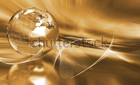 Abstract globe Stock photo © kjpargeter