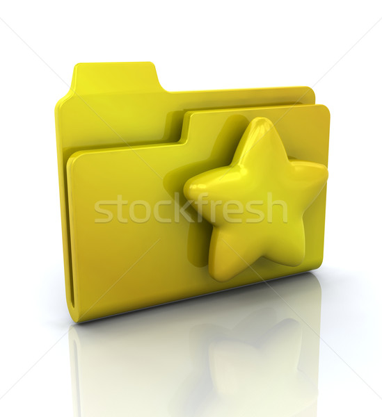 Ikon mappa 3D internet terv gomb Stock fotó © kjpargeter