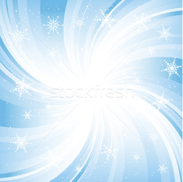 Stock foto: Schneeflocke · Schnee · Hintergrund · Winter · Sterne · Weihnachten