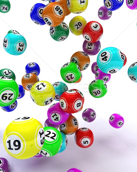 Ingesteld bingo 3d render Stockfoto © kjpargeter