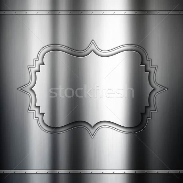 Metal decorativo frame argento Foto d'archivio © kjpargeter