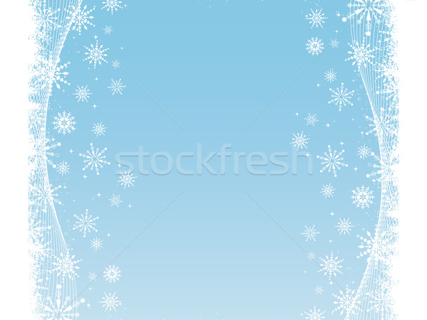 Photo stock: Résumé · flocon · de · neige · fond · Noël · froid · éclaboussures
