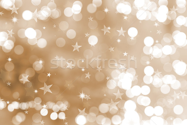 Christmas stars and bokeh lights Stock photo © kjpargeter