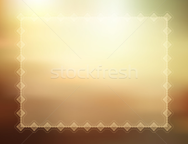 Decorative summer border Stock photo © kjpargeter