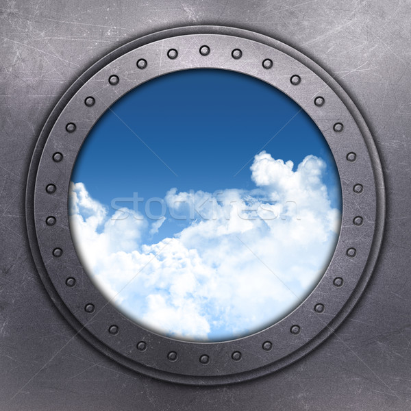 Port Hole looking out onto blue sky Stock photo © kjpargeter