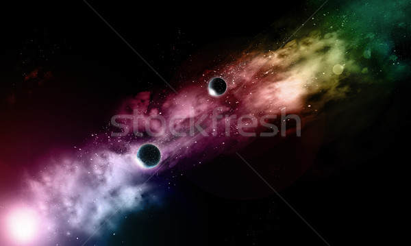 3D fictional space background Stock photo © kjpargeter