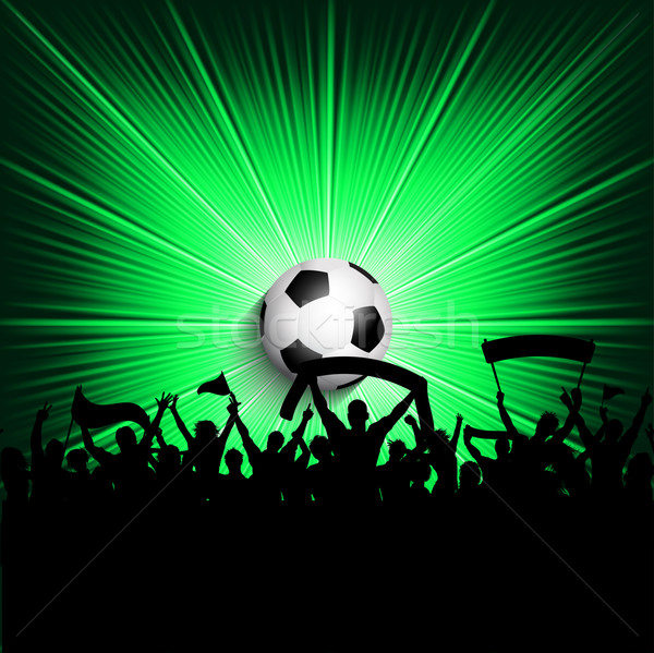 Football supporters background Stock photo © kjpargeter