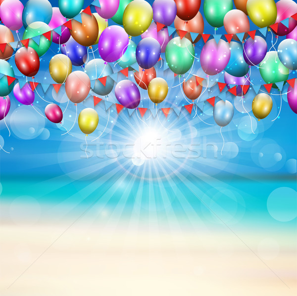 Balloons background  Stock photo © kjpargeter