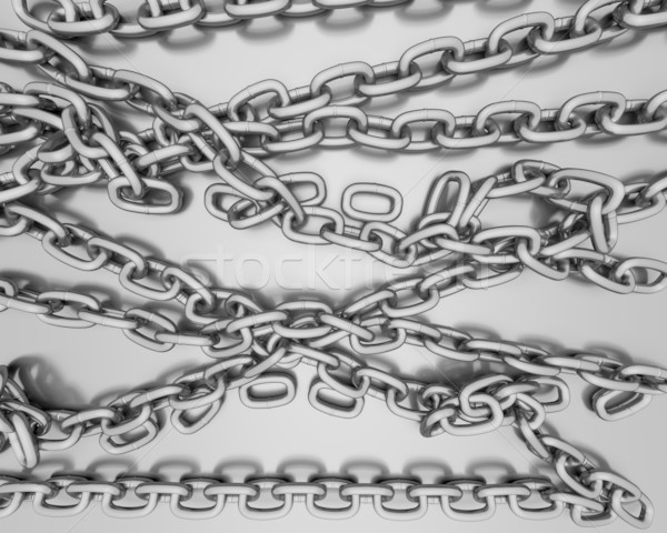 Background of steel chains Stock photo © kjpargeter