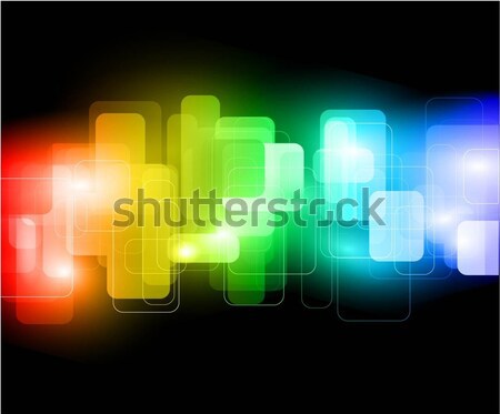 Abstract ontwerp Blauw groene Stockfoto © kjpargeter