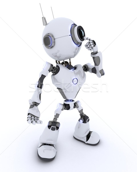 Robot considering a thought Stock photo © kjpargeter