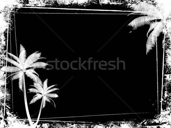 [[stock_photo]]: Grunge · palmier · style · arbre · printemps · fond