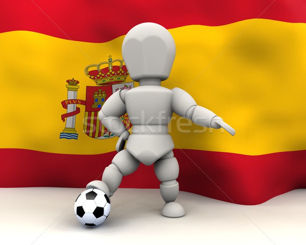 Világ csésze futball csapatok 2010 3d render Stock fotó © kjpargeter