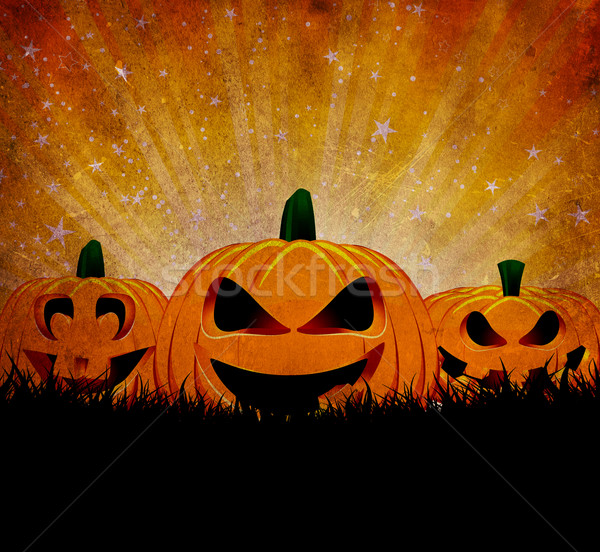 Grunge Halloween background Stock photo © kjpargeter