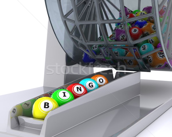 Ingesteld bingo 3d render bal Stockfoto © kjpargeter