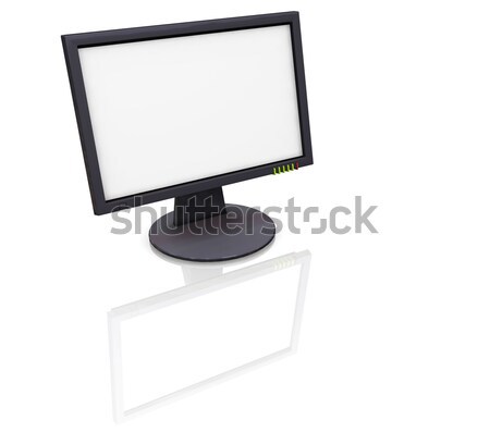 Stockfoto: Tft · scherm · 3d · render · computer · technologie · plasma
