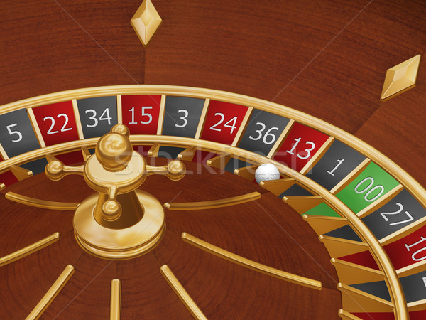 Szerencsétlen tizenhárom rulettkerék labda szám háttér Stock fotó © kjpargeter