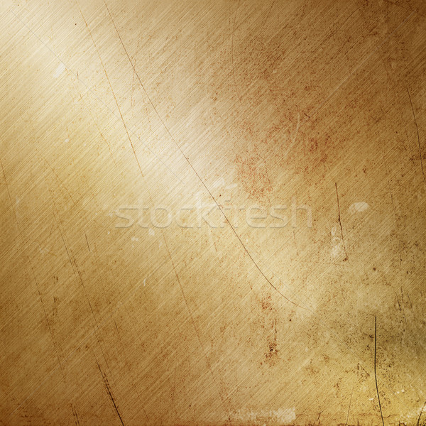 Grunge gold brushed metal Stock photo © kjpargeter