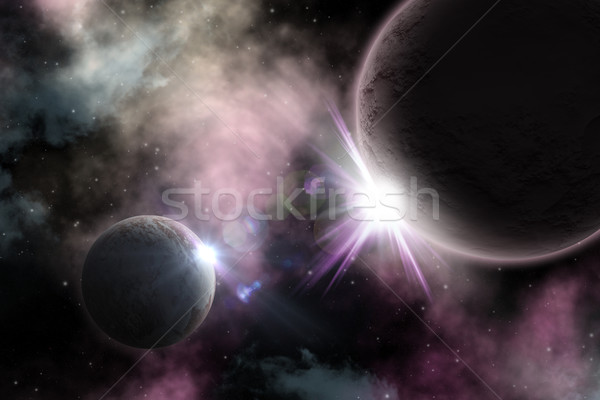3D space background Stock photo © kjpargeter
