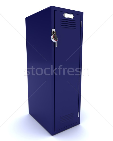 Stock photo: School gym locker