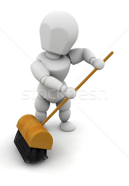 Sweeping up Stock photo © kjpargeter