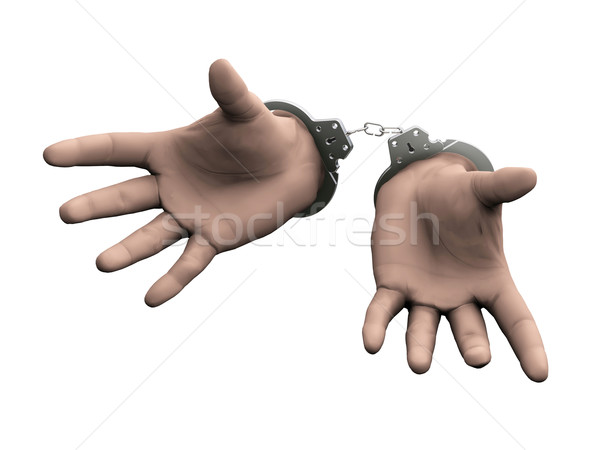 Handcuffed Stock photo © kjpargeter