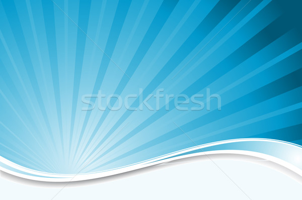 Blue starburst background Stock photo © kjpargeter