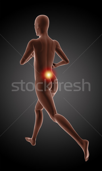 Stock photo: Running female medical skeleton