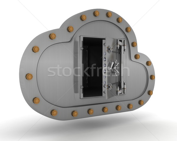 Online Lagerung Wolke 3d render Stock foto © kjpargeter