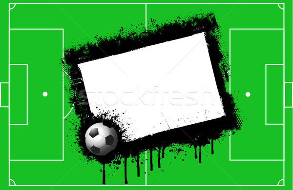 Grunge fútbol espacio texto hierba Foto stock © kjpargeter