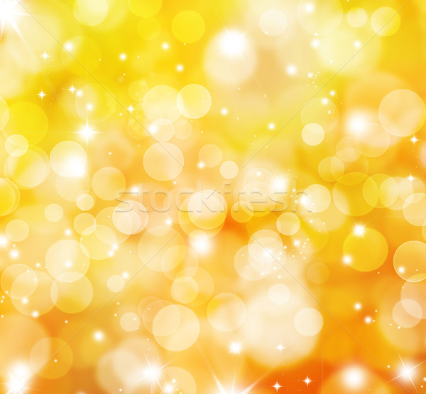 Glittery gold lights background Stock photo © kjpargeter