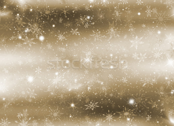 Stock foto: Schneeflocken · Sternen · abstrakten · Schnee · Sterne