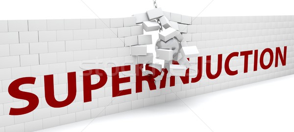 Wrecking ball destroying a superinjunction Stock photo © kjpargeter