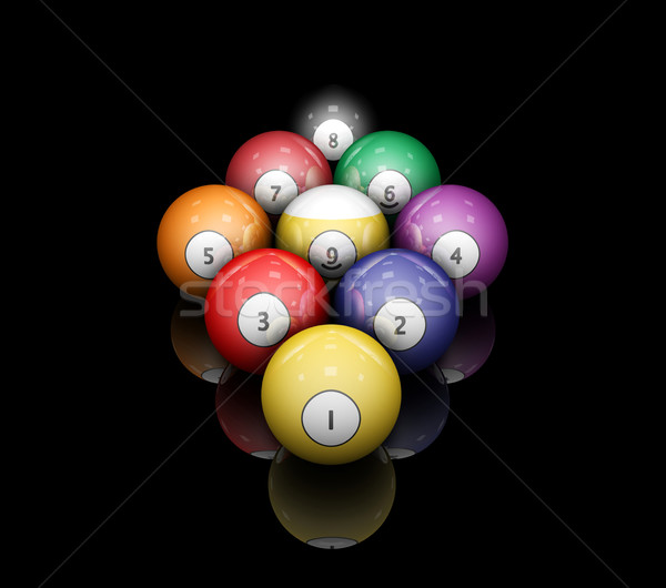 Pool balls Stock photo © kjpargeter