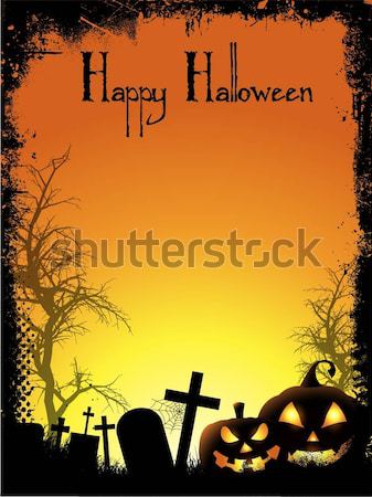 Grunge Halloween background Stock photo © kjpargeter