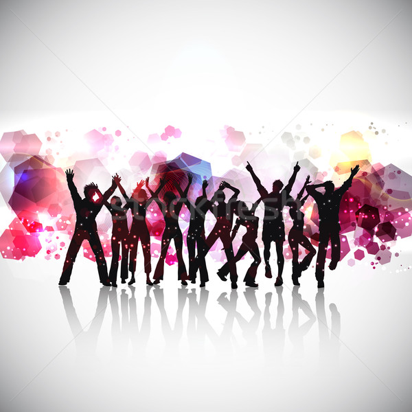 Abstract party people background Stock photo © kjpargeter