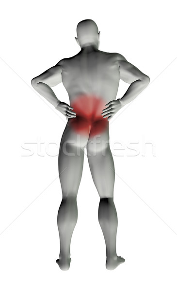 Man with back pain Stock photo © kjpargeter