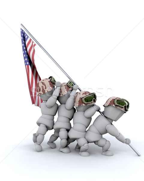 us marine corps war memorial Stock photo © kjpargeter