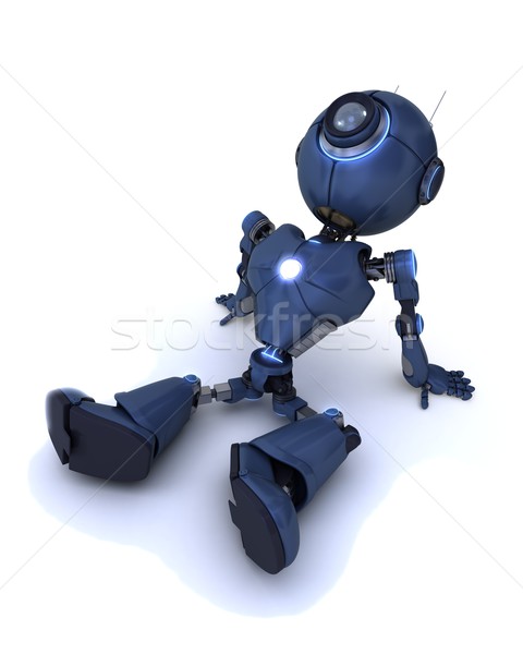  Android relaxing Stock photo © kjpargeter