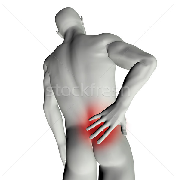 Man with back pain Stock photo © kjpargeter