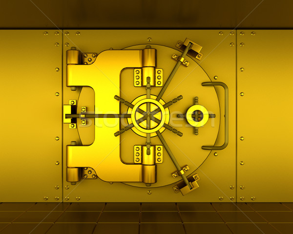 Bank Gewölbe Gold Finanzierung finanziellen Sicherheit Stock foto © kjpargeter