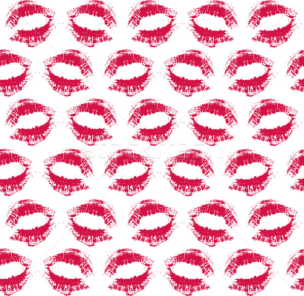 Rouge à lèvres carrelage rouge imprimer [[stock_photo]] © kjpargeter